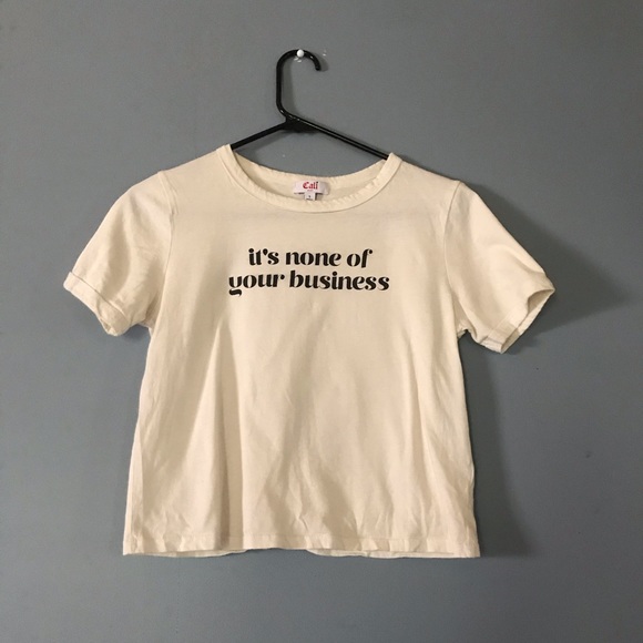 H&M Cali Baby Brand Cropped Tee Size Small - Picture 1 of 3